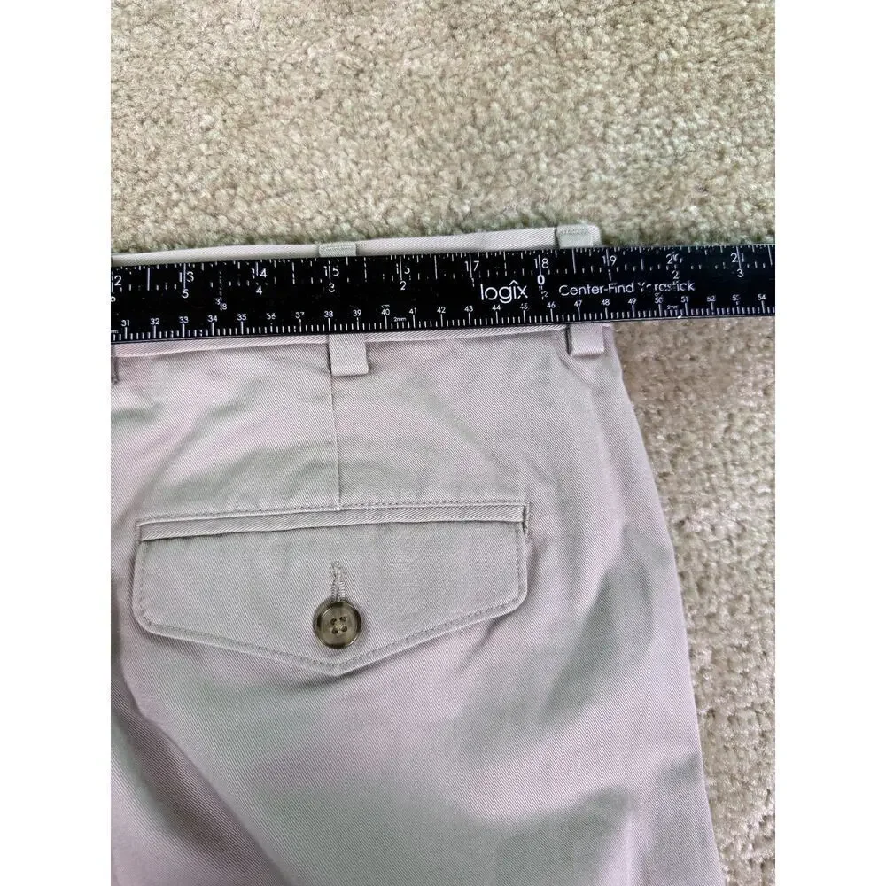 LL Bean Pants 38x31 Men's Comfort Fit Chino Khaki Wrinkle Free NWT D832